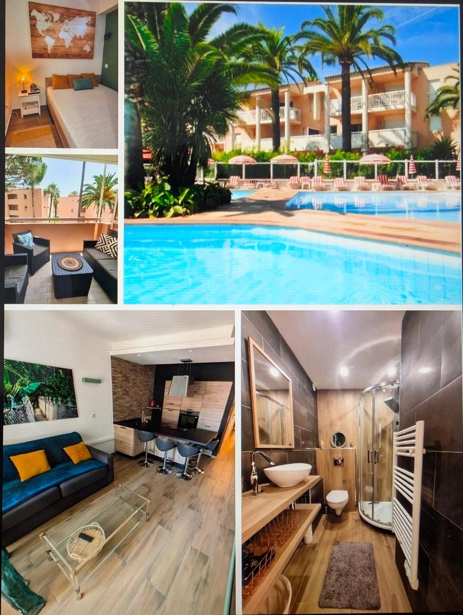 Residence De Vacances Avec Piscine & Transat, A 2 Minutes Des Plages - Bat N2 Vallauris Εξωτερικό φωτογραφία